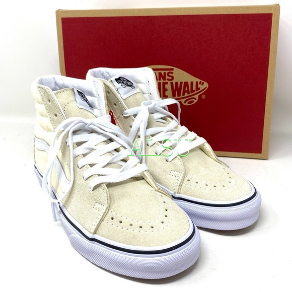 VANS SK8 -HI Classic Suede Canvas White Cream Women's Size 8 VN0A4U3CFRL - Picture 5 of 9